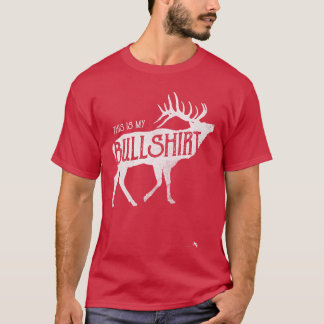 T-shirt drôle de taureau pour ami chasseur d'élan