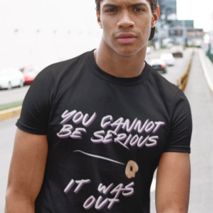T-Shirt Drôle de Tennis Donut - Vous Ne Pouvez Pas
