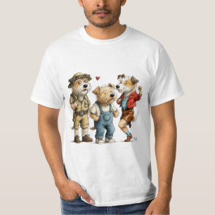 T-shirt drôle de terrier australien Tee trio migno