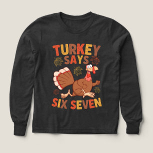 T-shirt drôle de Thanksgiving « Dinde dit Six Sept