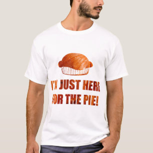 T-shirt Drôle de Thanksgiving ici pour la tarte au potiron