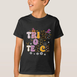 T-shirt Drôle de tour ou enseigne Halloween Professeur