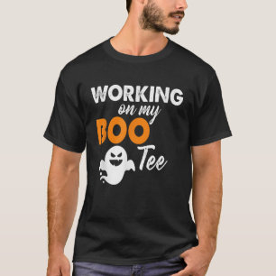 T-shirt Drôle de travailler sur mes gouttes de bottes d'Ha