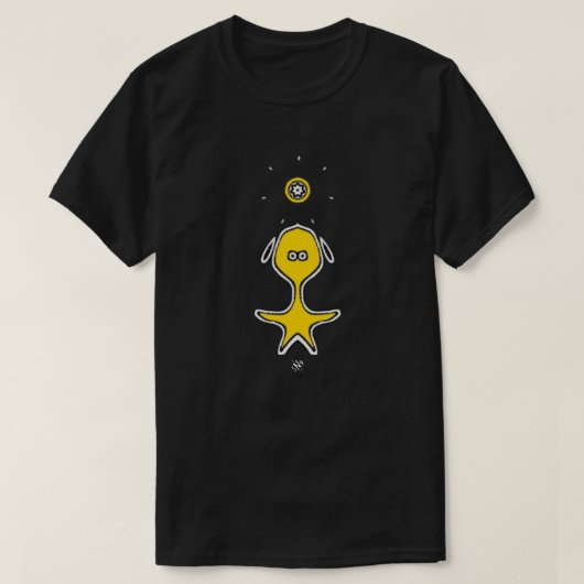T-shirt Drôle de Type (Jaune 2) (Design devant)