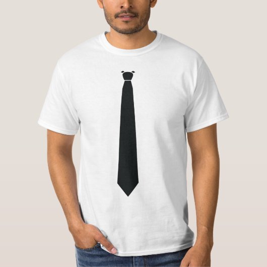 T-shirt drôle de veste de dîner de cravate noire (Devant)
