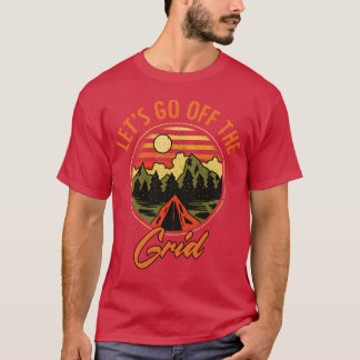 T-shirt Drôle de vie de camping Aventure extérieure pour l