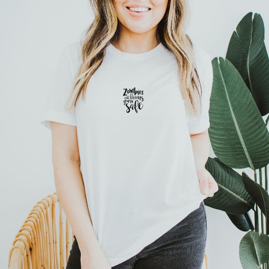 T-shirt drôle de zombies Halloween automne citatio