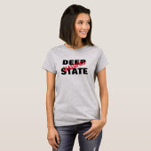 T-shirt Drôle "Deep State" avec "Classifié" (Devant entier)