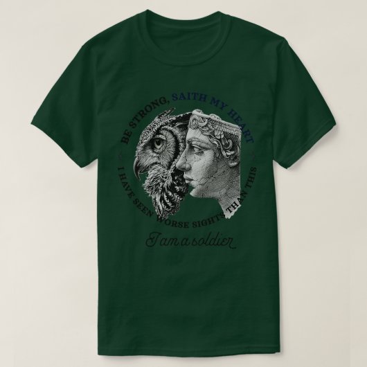 T-shirt Drôle déesse Athéna L'Iliad Homer grec Mytholo (Design devant)