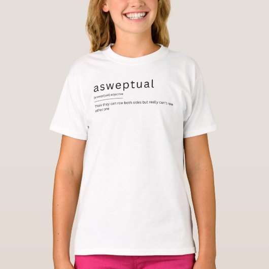 T-shirt Drôle définition de dictionnaire de rameurs aswept (Devant)