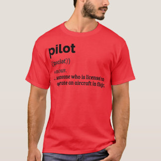 T-shirt Drôle Définition de pilote 8