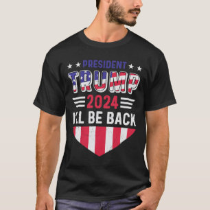 T-shirt drôle d'élection politique Trump Je serai 