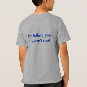 T-shirt drôle d'enfants (Dos)