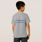 T-shirt drôle d'enfants (Dos entier)