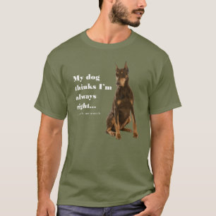 T-shirt drôle d'épouse du dobermann v