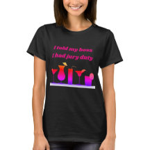 T-shirt drôle des fonctions de juré des femmes