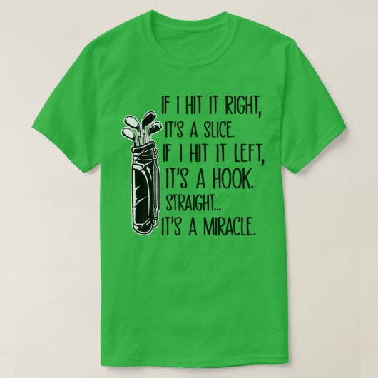 T-shirt Drôle des paroles de golf (Design devant)