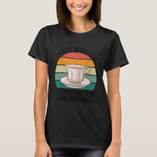 T-shirt Drôle Desi Tea Pakistanais Hindi Chai Lover M