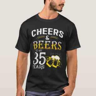 T-shirt Drôle Design Bravo Et Bières À Mon 35 Ans De Naiss