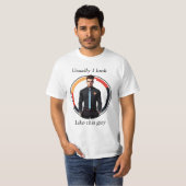 T-shirt Drôle Design masculin (Devant entier)