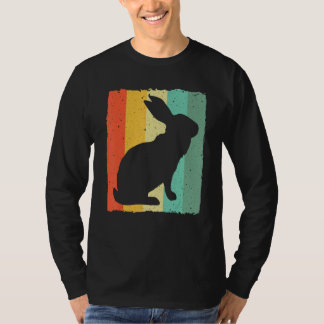 T-shirt Drôle Design Vintage Rabbit Pour Enfants Hommes Fe