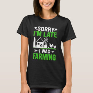 T-shirt Drôle Désolé Je suis en retard Je suis en retard T