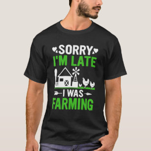 T-shirt Drôle Désolé Je suis en retard Je suis en retard T