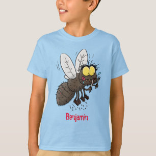 T-shirt Drôle dessin animé d'insecte de la mouche à cheval