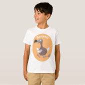 T-shirt Drôle dessin animé d'oiseau de dodo (Devant entier)