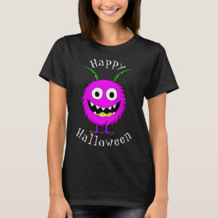 T-shirt Drôle, Dessin animé, Monstre, Joyeux Halloween