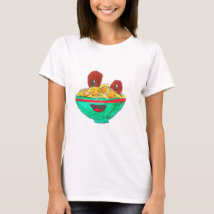 T-shirt Drôle dessin animé spaghetti boules de viande art