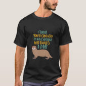 T-shirt Drôle dessin de Otter confondu avec castor de barr (Devant)