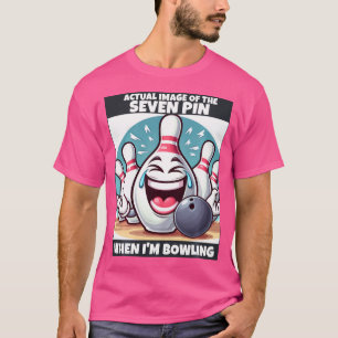 T-shirt Drôle Deux Épingles Qui Rient Quand Je Bowling