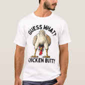 T-shirt Drôle Devine Quel Poulet (Devant)