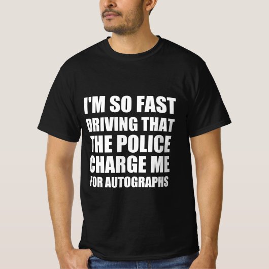 T-shirt Drôle devis de conduite rapide (Devant)