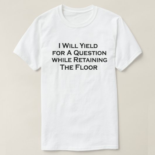 T-shirt Drôle Devis Débat Public Parler Argument Logique (Design devant)