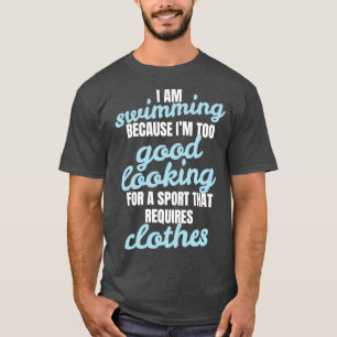 T-shirt Drôle Devis nage nage nage cadeau nageur