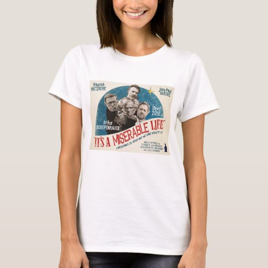 T-shirt drôle d'existentialisme de philosophie (Devant)