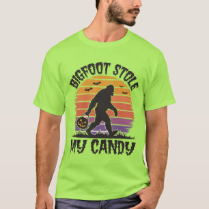 T-shirt Drôle d'Halloween Bigfoot a volé mes bonbons