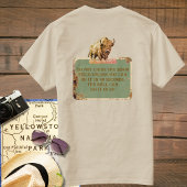 T-shirt drôle d'homme courant Bison Buffle d'Améri