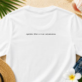T-shirt Drôle dialecte des îles Caïmans 'Qui êtes-vous Fah