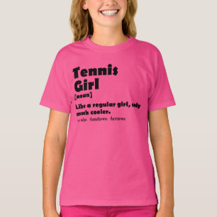 T-shirt Drôle Dictionnaire de fille de tennis définition