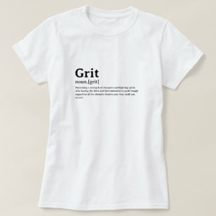 T-shirt Drôle Dictionnaire Définition Grit