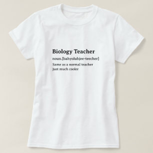 T-shirt Drôle Dictionnaire Définition Professeur de biolog
