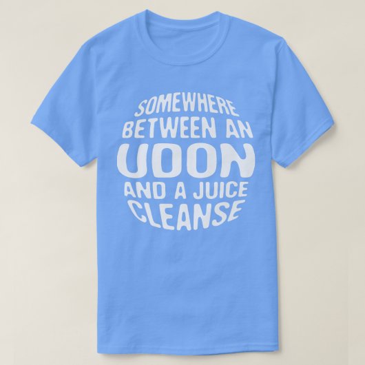T-shirt Drôle Diet Udon et un Jus Cleanse Noodle Japonais (Design devant)