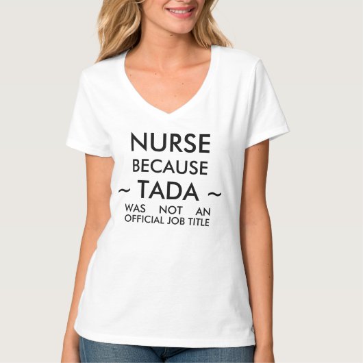 T-shirt drôle d'infirmière (Devant)