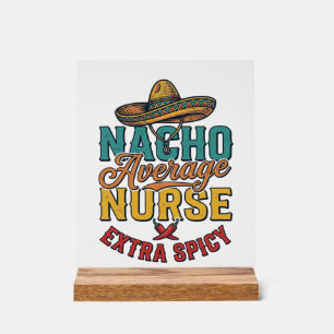 T-shirt drôle d'infirmière extra épicé Nacho Avera
