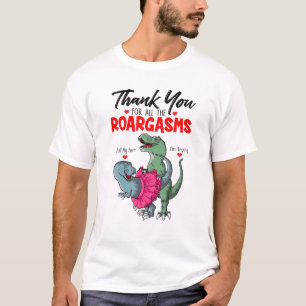T-shirt Drôle Dinosaure Couple Merci Pour Tous Les Roarga