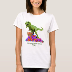 T-shirt Drôle Dinosaure de Pâques Trex Oeuf de Pâques