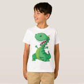 T-shirt Drôle Dinosaure Dinosaure Roaring T-Rex (Devant entier)
